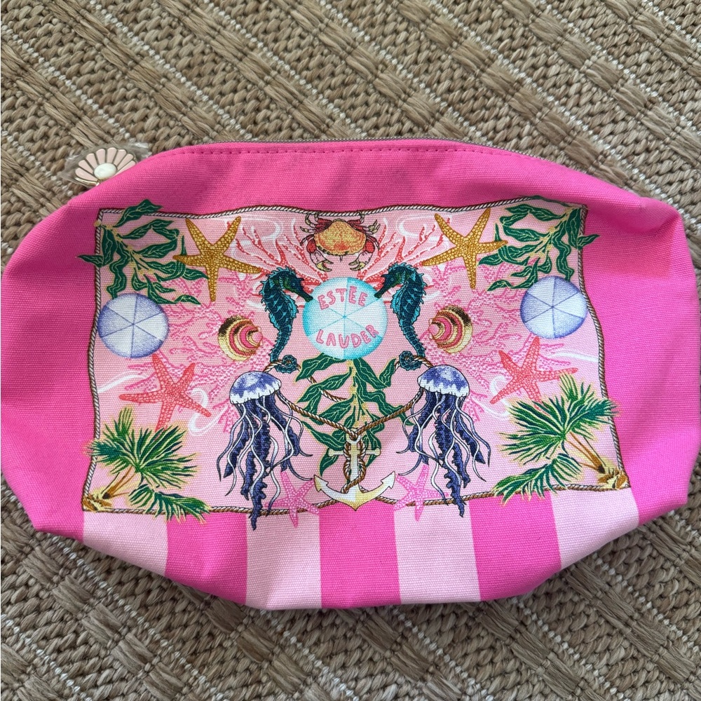 Estee Lauder Pink Cosmetic Bag